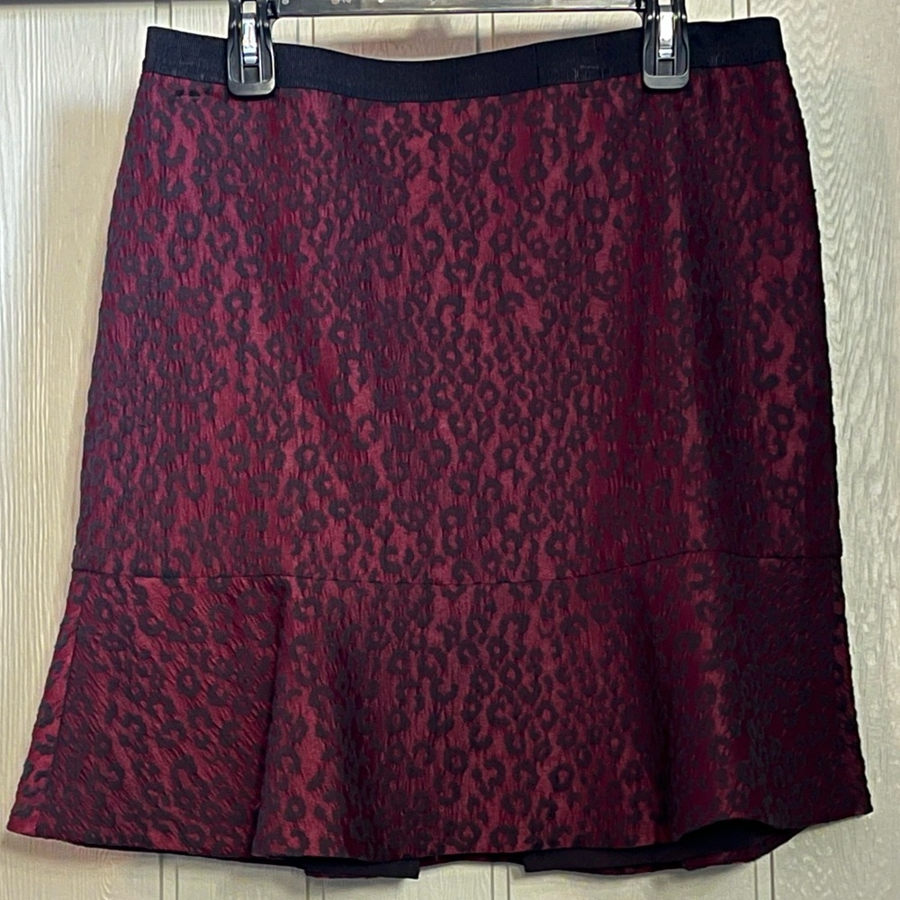 Ann Taylor Leopard Print Skirt